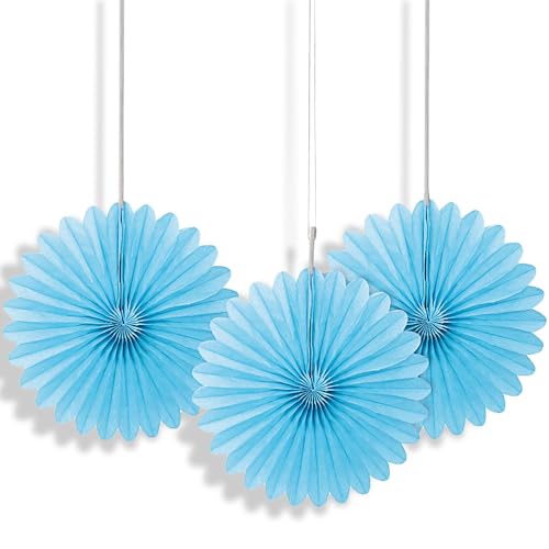 Unique Party 63251 - Mini Ventaglio in Carta Velina Azzurro... - Auto & Moto Amazon Italie à 2.29€