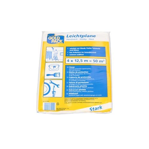 Abdeckplane Leichtplane HDPE, 4x12,5 m transparent - Amazon Germany à 4.20€