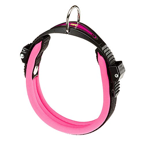Ferplast Ergofluo Dog Collar, 34-42 cm, Fuchsia - Animalerie en promo à 7.90€