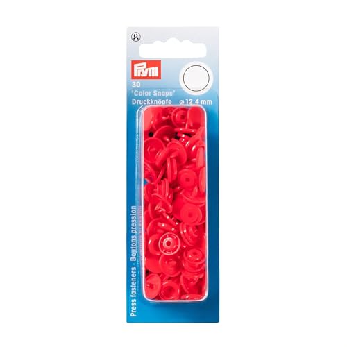 Prym Boutons Poussoir, Plastique, Rouge Clair, 12,4 mm, Set... - Amazon France à 3.69€