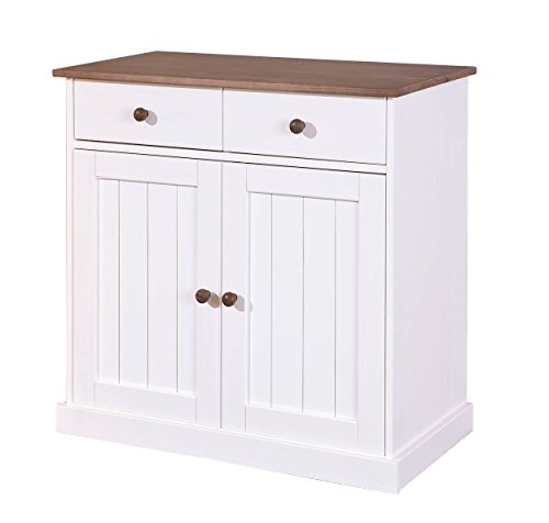 Inter Link - Cómoda - Aparador - Pino macizo - 2 puertas... - Amazon Espagne à 94.40€