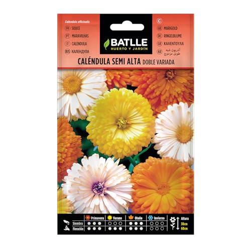 Semillas Batlle - Caléndula semi alta doble variada - Deal Amazon à 1.88€