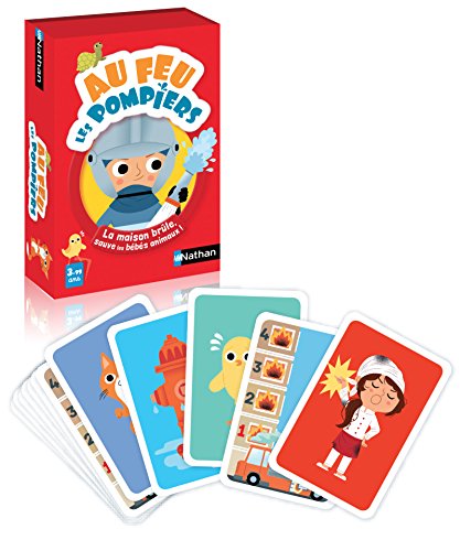 NATHAN - Au feu les Pompiers - Jeu de Cartes - Jouets & Jeux Amazon Italie à 9.00€