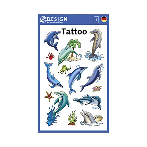 Avery Zweckform 56390 Lot de 11 tatouages temporaires pour... - Jouets & Jeux en promo à 4.35€