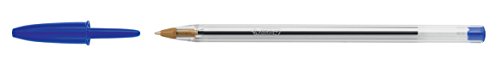 BIC Kugelschreiber BIC® Cristal® Medium, 0,4 mm, blau - Fournitures Bureau Amazon Allemagne à 0.65€