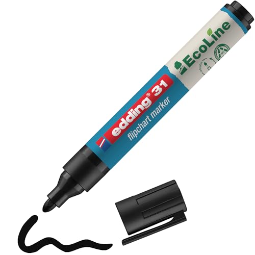 edding 31 Ecoline flipchart marker - black - 1 pen - round... - High-Tech & Électronique Amazon Royaume-Uni à 2.50€