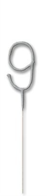 Number 9 Sparkler - Birthday Cake Decoration (Silver) - Maison & Cuisine Amazon Royaume-Uni à 1.50€