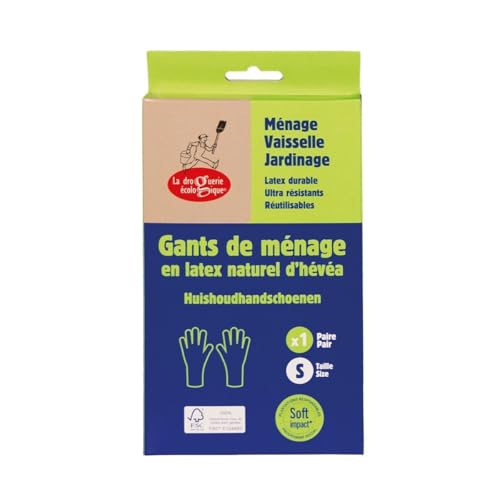 La droguerie écologique 4142 – Guanti di Lattice FSC, 1 Paio - Mode & Vêtements Amazon Italie à 2.82€