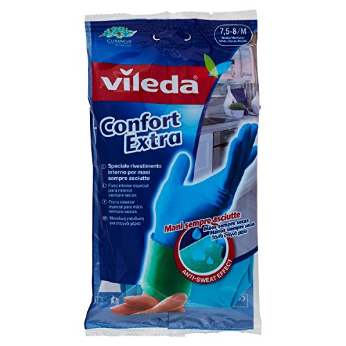 Vileda Comfort and Care Paire de gants en caoutchouc avec... - Beauté & Parfums Amazon France à 5.17€