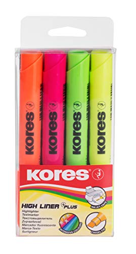Kores TM36040 Highlighter Pen Set, 1 pieza, 4 colores - Home & Kitchen Amazon Spain à 3.31€