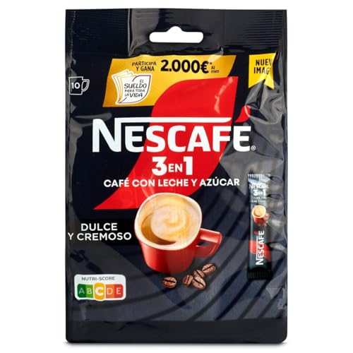 Nescafe 3 en 1, café soluble natural con leche y azúcar... - Auto & Moto Amazon Espagne à 2.39€