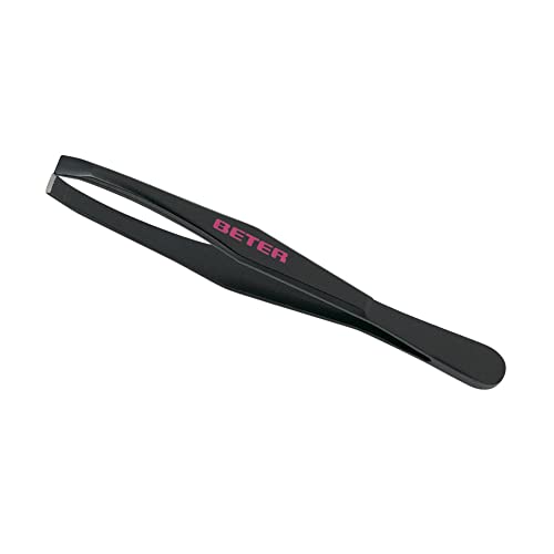 TWEEZERS with straight tip black steel 1 pz - Bricolage & Outils en promo à 2.50€