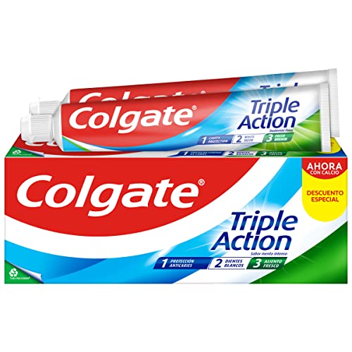 COLGATE Triple Action Toothpaste, 2 x 75ml, 150ml - Beauté & Parfums Amazon Royaume-Uni à 1.98€