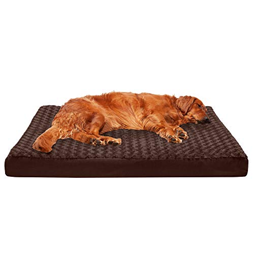 Furhaven XL Memory Foam Dog Bed Ultra Plush Faux Fur &... - Amazon Royaume-Uni à 33.28€