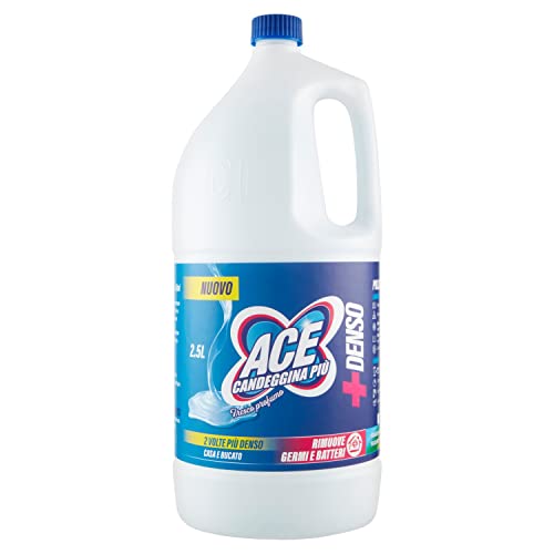 ACE – Javel + Nettoyant, maison et linge – 2500 ml - Sports & Fitness Amazon France à 3.22€