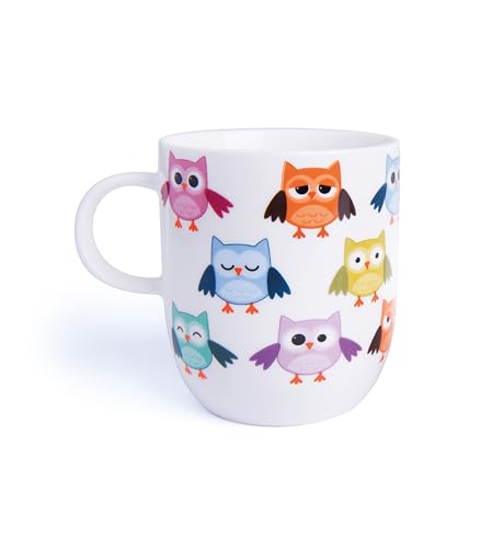 Excelsa Animals Tazza Mug Gufo, 400 ml, Porcellana, Bianco - Animalerie Amazon Italie à 13.77€