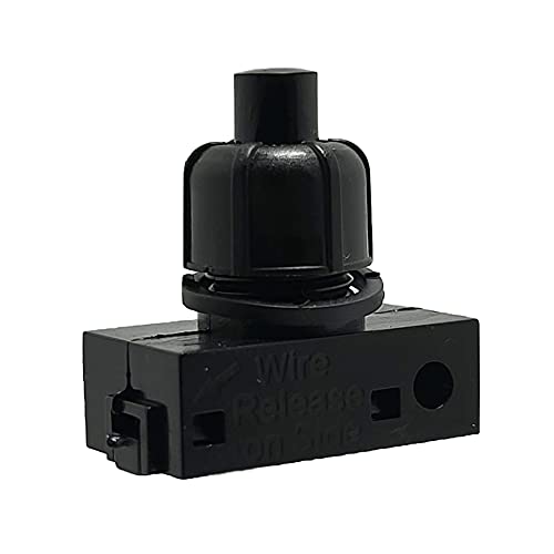 Built-in Pressure Switch Black for Lamps 250 V 2 A - Maison & Cuisine Amazon Royaume-Uni à 1.72€