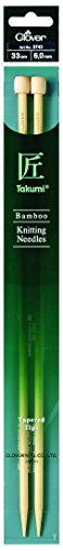 Clover Stricknadeln, einseitiger Takumi-Bambus, 33 cm, 6mm... - Home & Kitchen Amazon Germany à 7.25€