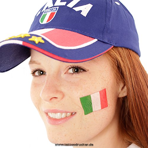 5 x Italien Tattoo Fan Fahnen Set EM 2021- Italy temporary... - Loisirs Créatifs Amazon Allemagne à 1.00€