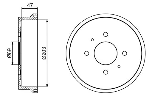 Bosch 0986477235 Tambour de Frein - Auto & Moto Amazon France à 84.96€
