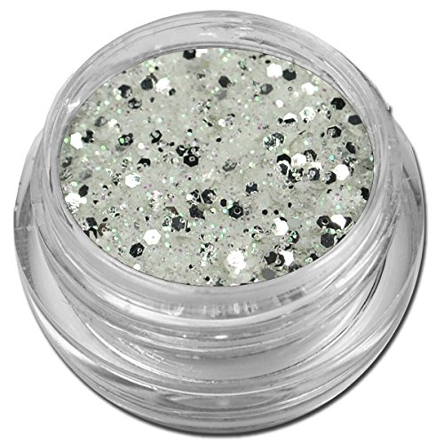 Glamour Mix Glitter Glitzer Silber Puder Weiss Nailart - Beauté & Parfums Amazon Allemagne à 2.19€