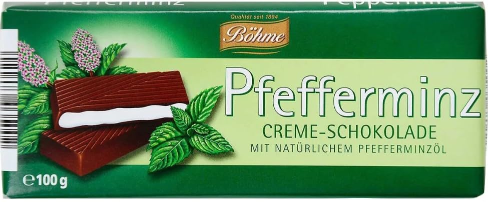 Böhme Pfefferminz Creme Schokolade – Knackige... - Épicerie Amazon Allemagne à 1.39€