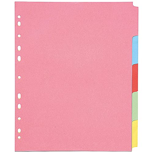 Q-Connect A4 5 Teil Extra breiten Trennblätter - Fournitures Bureau en promo à 1.69€