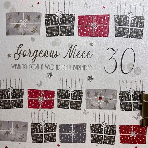 WHITE COTTON CARDS bdp30-n Rojo Presente, Wishing You A... - Auto & Moto en promo à 8.17€