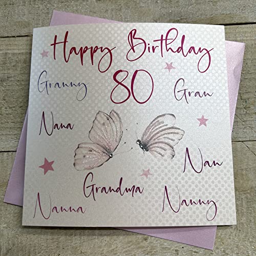 WHITE COTTON CARDS wb125 – 80 "Nanna, Abuela, Nana, Gran... - Auto & Motorcycle Amazon Spain à 7.62€