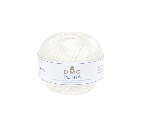 Fil DMC Petra, 100% coton, blanc cassé, Taille 8 - Animalerie Amazon France à 11.40€