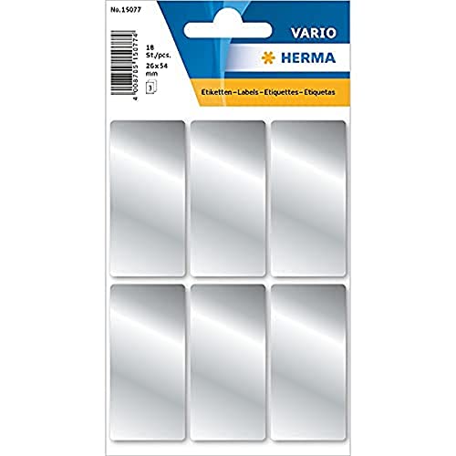 HERMA 15077 Etiquetas Plateadas (26 x 54 mm, 3 Hojas, Papel... - Baby & Nursery Amazon Spain à 3.56€