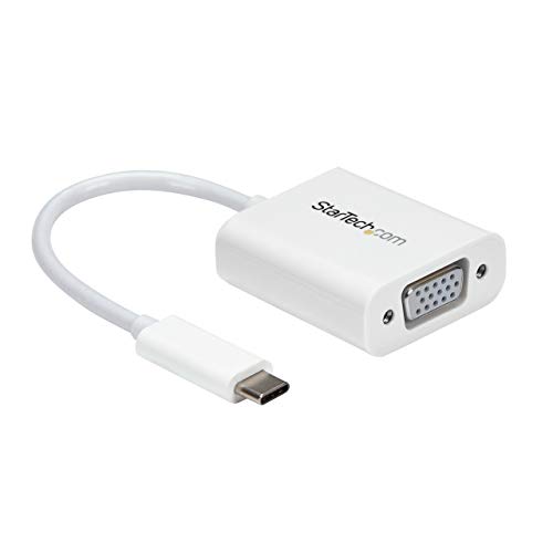 StarTech.com USB-C to VGA Adapter - White - 1080p - Video... - High-Tech & Électronique Amazon Royaume-Uni à 14.55€