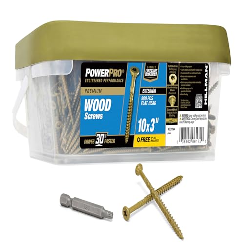 HILLMAN Fasteners 48311 1/8 kg 10x3 Extension Wood Screw - Nouvelle promo Amazon à 23.75€