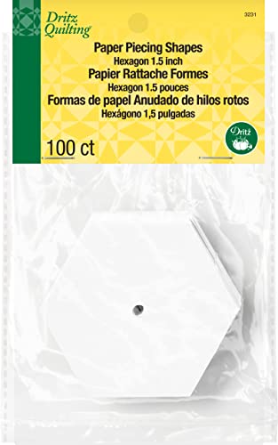 Dritz Lot de 100 pièces de Papier à matelasser hexagonales... - Loisirs Créatifs Amazon France à 19.30€
