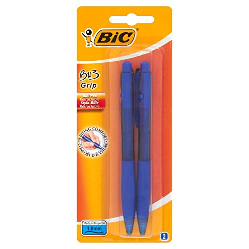 Bic BU 3 GRIP Niebelski Kugelschreiber 1,0 mm 2er Pack - Sports & Fitness Amazon Allemagne à 1.62€