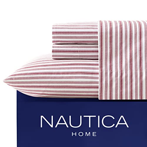 Nautica - Twin XL Sheet Set, Cotton Percale Bedding Set... - Maison & Cuisine Amazon Royaume-Uni à 17.21€