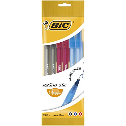 Bic Dlugopis Round Stic Mehrfarbig 6 stück - Fournitures Bureau en promo à 1.07€