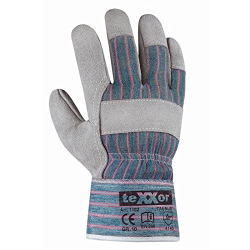 Texxor Taunus Rindkernspaltleder- Handschuhe- grün-rot-ge... - Mode & Vêtements en promo à 4.95€