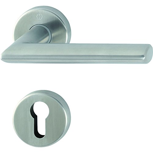 Hoppe Cilindro perfilado Stockholm con rosetas PZ, acero... - Amazon Espagne à 27.39€
