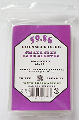 docsmagic.de 100 Small Size Card Sleeves Clear - 59 x 86... - Auto & Moto Amazon Espagne à 1.89€