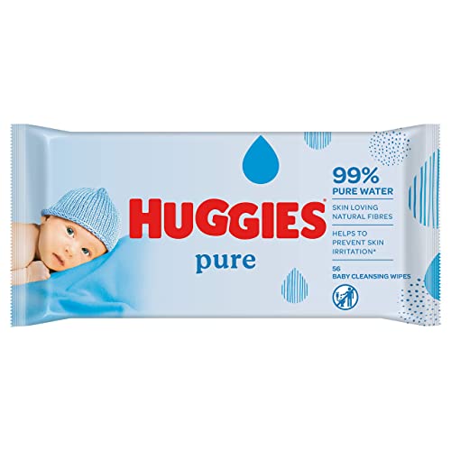 Huggies Pure Toallitas para Bebé - 1Paquete con 56 Toallitas - Maison & Cuisine Amazon Espagne à 2.16€