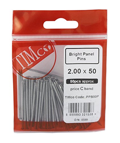 TIMCO Bright Panel Pins - 50 x 2.00 - Bag of 50 - Home & Kitchen Amazon UK à 2.59€