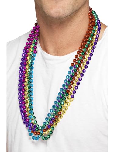 Smiffys Perles de fête arc en ciel, 6 rangs par paquet... - Auto & Moto Amazon France à 3.42€