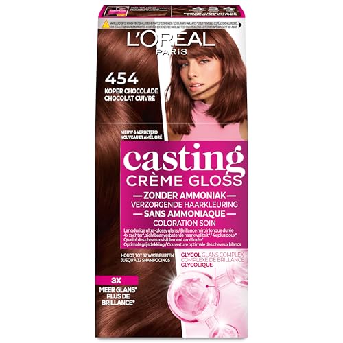 L'Oréal Paris Casting Crème Gloss 454 Acajou Cuivre Brownie... - Beauté & Parfums Amazon France à 8.84€