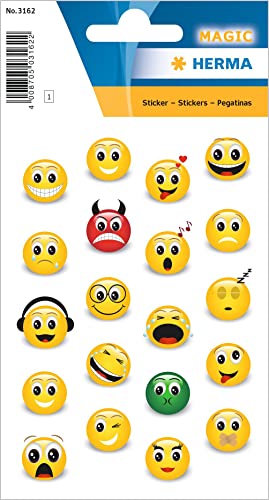 HERMA 3162 Pegatinas de Piedras para Niños, Emojis (20... - Toys & Games Amazon Spain à 3.22€