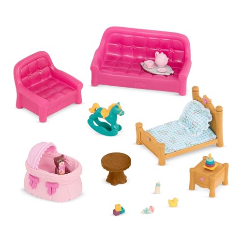 Li'L Woodzeez - Set soggiorno e cameretta - Mobili in... - Jouets & Jeux en promo à 17.96€