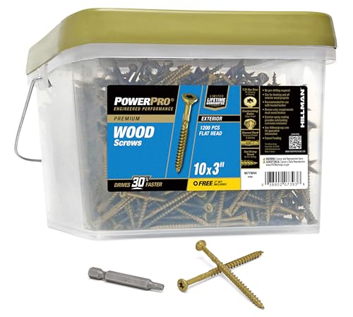 Power Pro 967790 Holzschrauben, #10 x 3 Zoll... - DIY & Tools Amazon Germany à 28.07€
