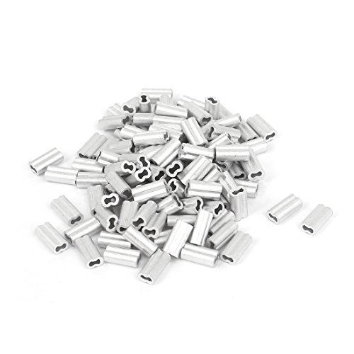 sourcing map 1mm Wire Rope Aluminum Sleeves Clip Fittings... - High-Tech & Électronique en promo à 8.38€