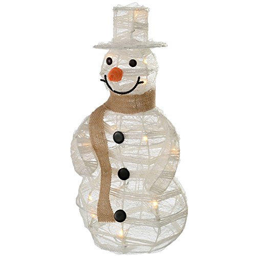 WeRChristmas Pre-Lit Paper String and Gauze Snowman with 10... - Maison & Cuisine Amazon Royaume-Uni à 12.32€