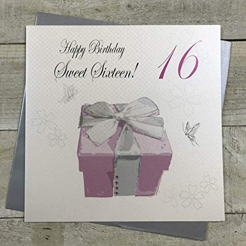 WHITE COTTON CARDS – Tarjeta de felicitación para 16.º... - Auto & Motorcycle Amazon Spain à 8.21€
